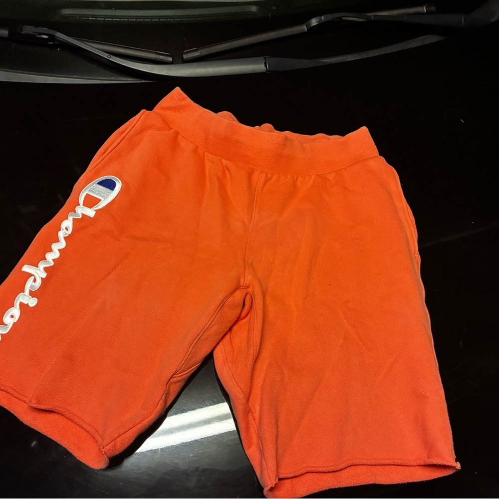 Champion Orange Athletic Shorts Vibrant and Comfortable